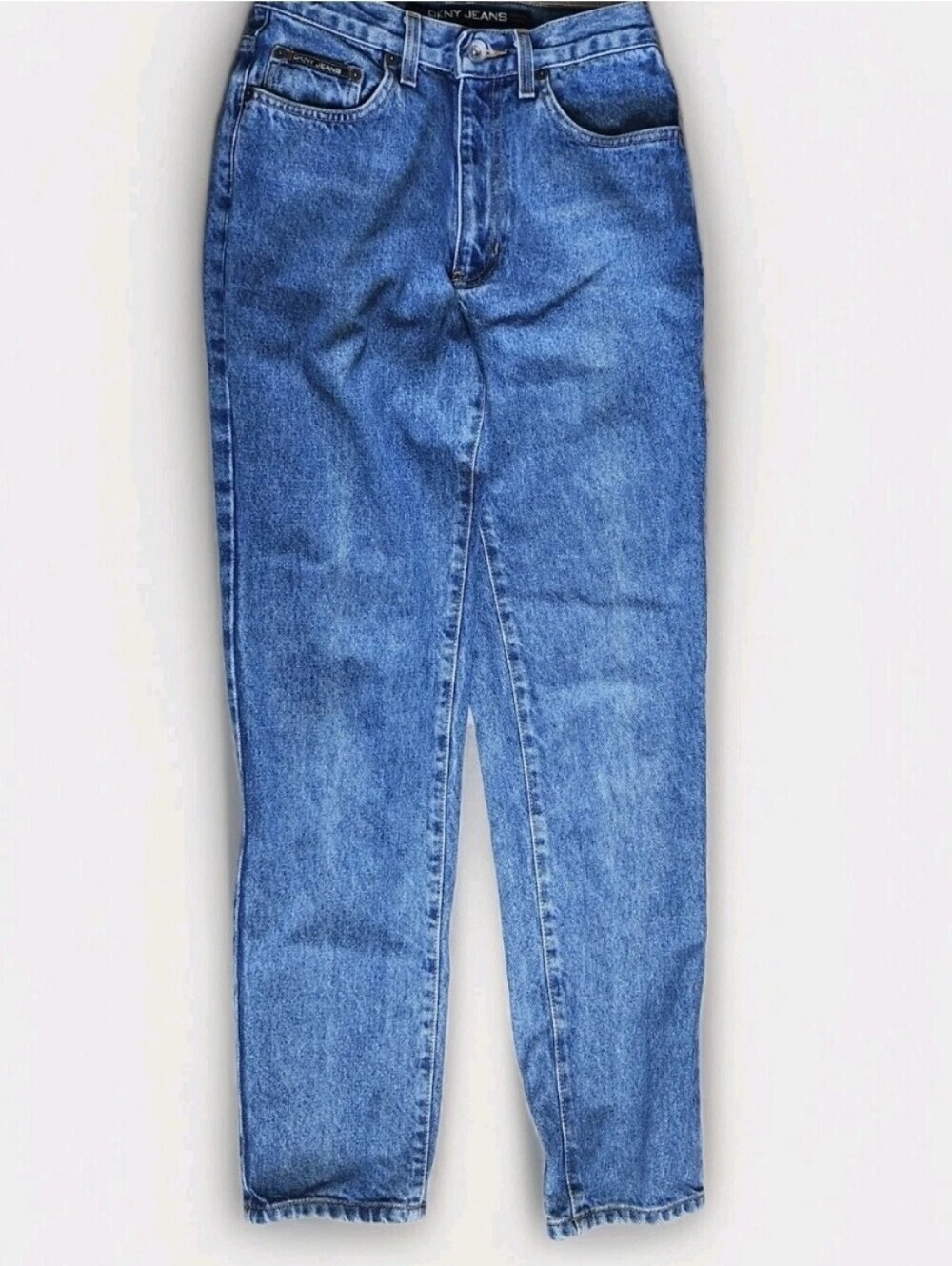 Vintage DKNY Jeans Straight Leg Womens 4 Blue Medium Wash Classic Cotton Denim